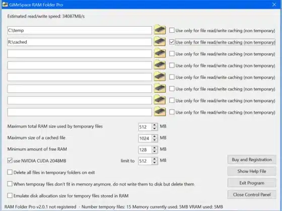 GiMeSpace RAM Folder Pro 2.2.5.47 Download Miễn Phí