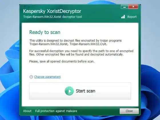 Kaspersky XoristDecryptor 2.5.6 Download Miễn Phí