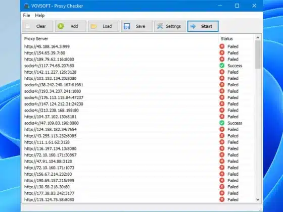 VovSoft Proxy Checker 1.3 Download Miễn Phí